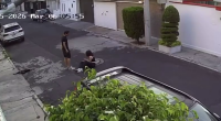 Jealous Bastard Beats Up His Wife On The Street