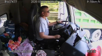 Car DVR Footage. The Truck Driver Died After Crashing Into The Back Of A Truck In Front Of Him