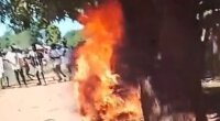 Thief Beaten Up And Set On Fire, Twice