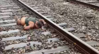 Apparently The Dude Didn't Have Enough Time To Cross The Railroad Tracks