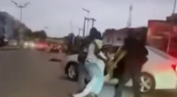 Black Dude Taken Out By Speeding Car During Race