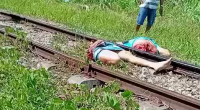 The Man Didn't Have Enough Time To Cross The Railroad Tracks