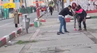 A Small Fight Between Two Men Using A Knife. Colombia