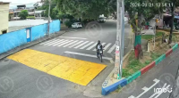 The Dude On The Motorcycle Stopped For A Few Seconds To Look At His Phone And Immediately Got Several Bullets In His Head